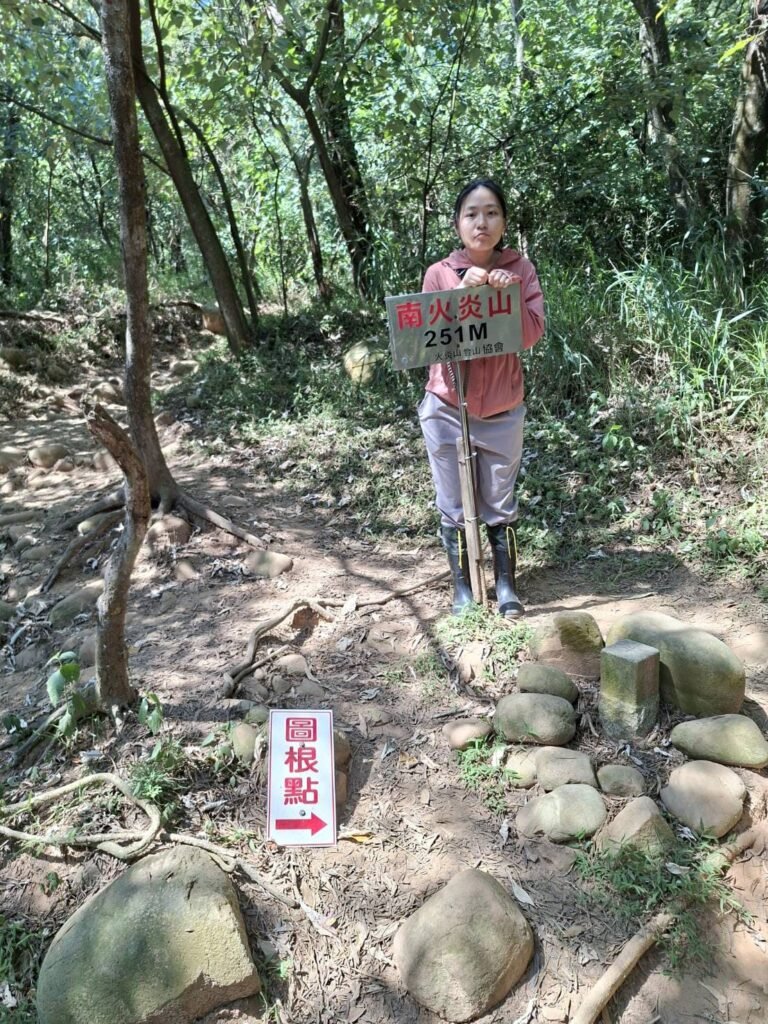 Flame Mountain/ Huoyanshan Hiking Routes Nan-Huoyanshan-251M-Survey-Marker